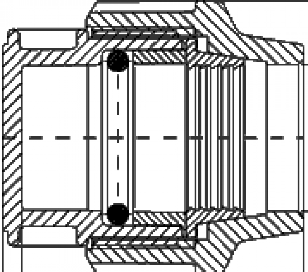 PP 50 Endstopfen mit Klemmverschraubung